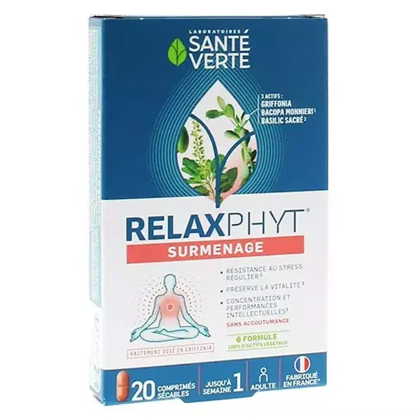Santé Verte Relaxphyt Surmenage 20 comprimés