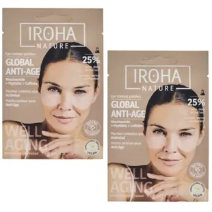 Iroha Nature Global Anti-Aging Niacinamide Eye Patches 2 Pairs