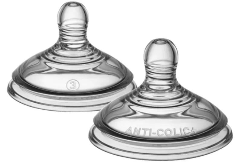 Tommee Tippee 2 tétines débit rapide anti-coliques 6 m 