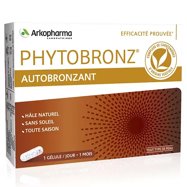 Arkopharma Phytobronz Autobronzant 30 gélules