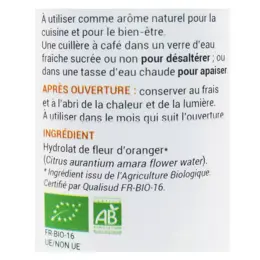 Oemine Eau Florale Alimentaire Fleur d'Oranger Bio 125ml