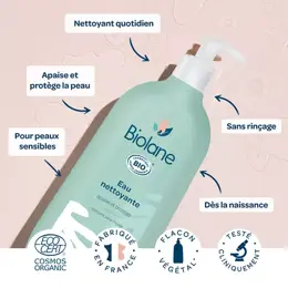 Biolane - Bain & Toilette Eau Nettoyante - Bio - 500ml