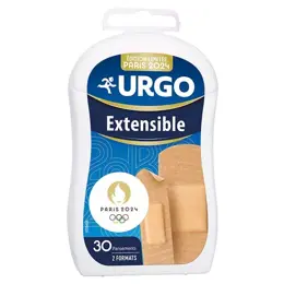 Urgo Premiers Soins Extensible  30 Pansements Compresse Anti-Adhérente