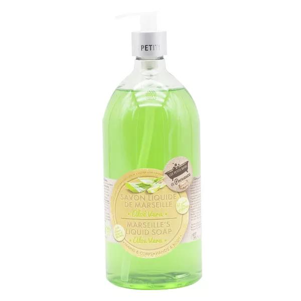Les Petits Bains de Provence Gel de Ducha Sobregraso sin Jabón Aloe Vera 1l 