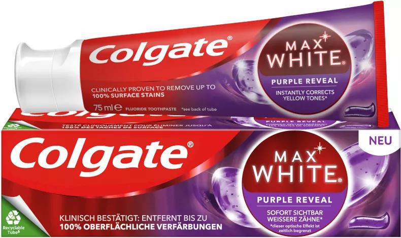 Colgate Max White Whitening Toothpaste Purple Reveal 75ml