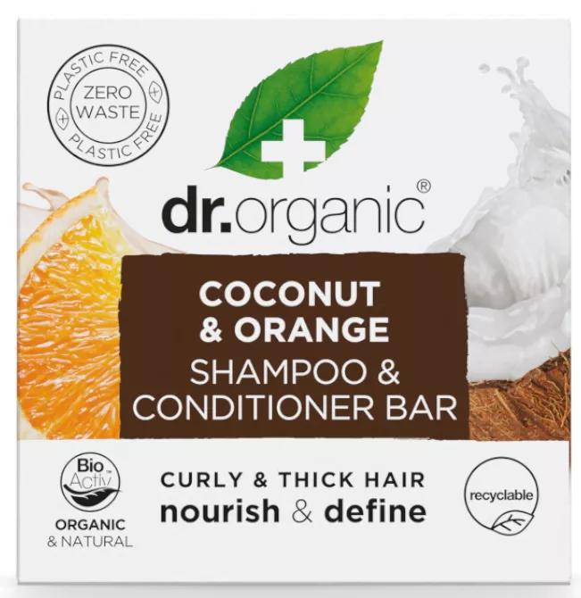 Dr. Organic Coconut and Orange Solid Shampoo and Conditioner 75 gr