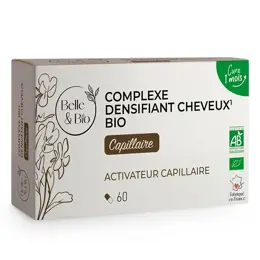 Belle & Bio Cheveux & Ongles Complexe Densifiant Cheveux Bio Cure 1 mois 60 gélules