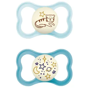 MAM Supreme Night Pacifier Matte Blue +16m 2 pcs