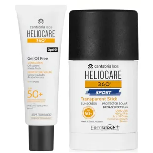 Heliocare 360 Gel Oil Free SPF50 50 ml + Sport Stick SPF50+ 25 gr