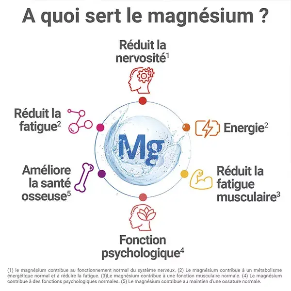 MAG 2 Stick Magnésium et 6 Vitamines B Nervosité Fatigue 30 sticks