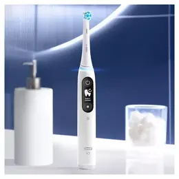 Oral-B iO 6N Brosse À Dents Électrique Blanche connectée Bluetooth 2 Brossettes 1 Étui De Voyage