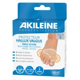 Akileïne Podoprotection Protecteur Hallux Valgus Triple Action Taille S