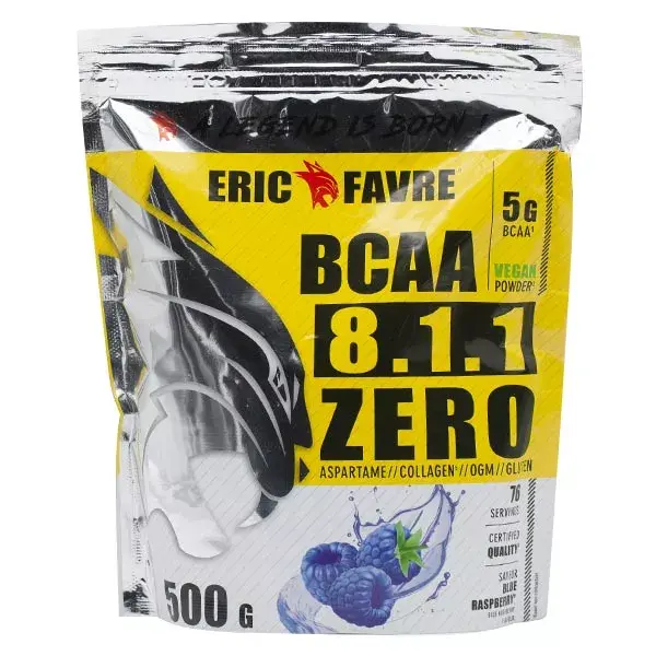 Eric Favre BCAA 8.1.1 Zero Framboise Bleue 500g