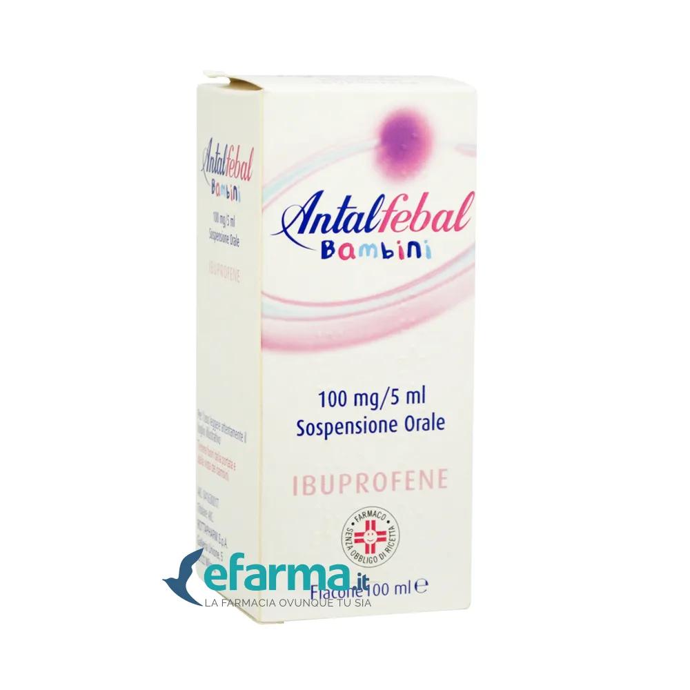 Antalfebal Bambini 100mg/5ml Ibuprofene Sospensione Orale 100 ml