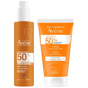 Avène Solar High Protection SPF50+ Spray 200 ml + Cream SPF50+ 50 ml