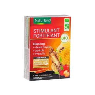 Naturland Stimolante Fortificante Integratore Alimentare Bio 20 ampoules