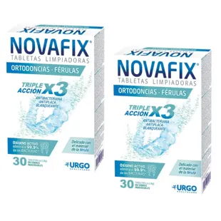 Novafix Cleaning Tablets for Orthodontic Appliances and Splints 2x30 Sachets