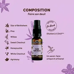 Biofloral Faire Son Deuil Spray Bio Demeter Spray Emotions 20 Ml