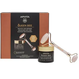 Apivita Queen Bee Light Texture 50 ml + GESCHENK Roller Jade