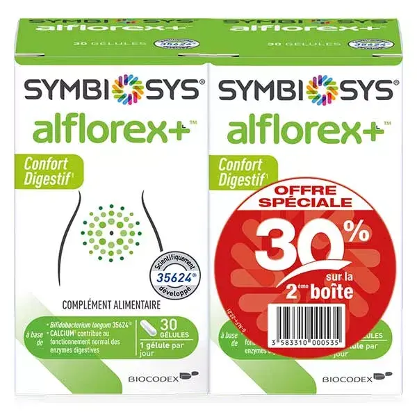 SYMBIOSYS® Alflorex+ Lot de 2 x 30 gélules