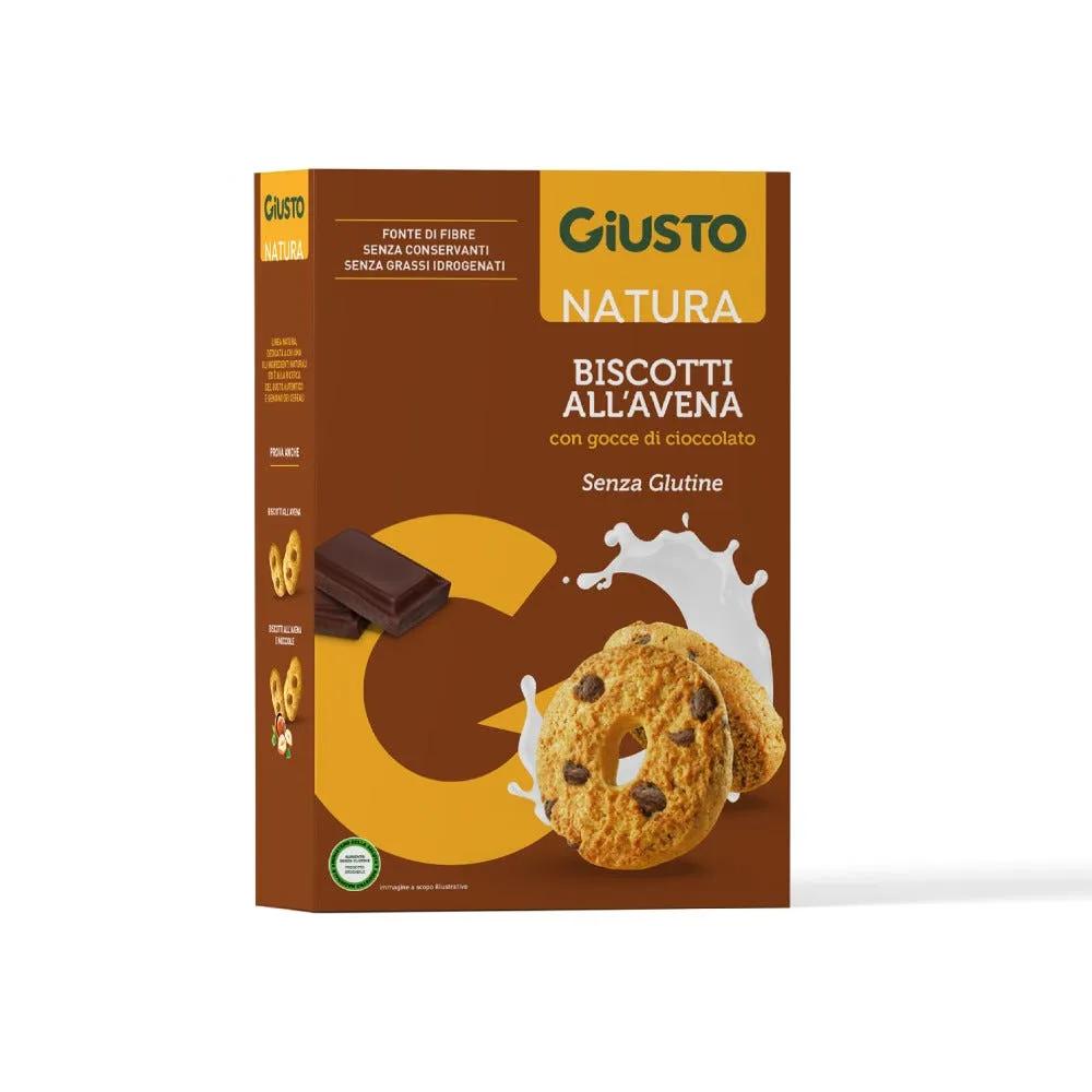 Giusto Senza Glutine Biscotti all'Avena Con Gocce di Cioccolato 250 g