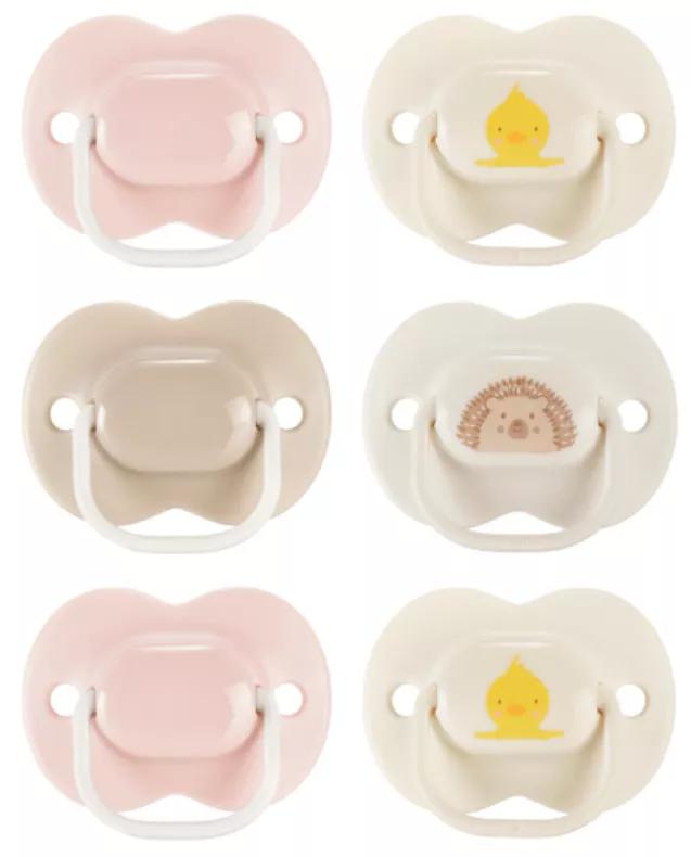 Ciuccio Tommee Tippee Anytime Beige/Rosa 0-6 mesi 6 unità