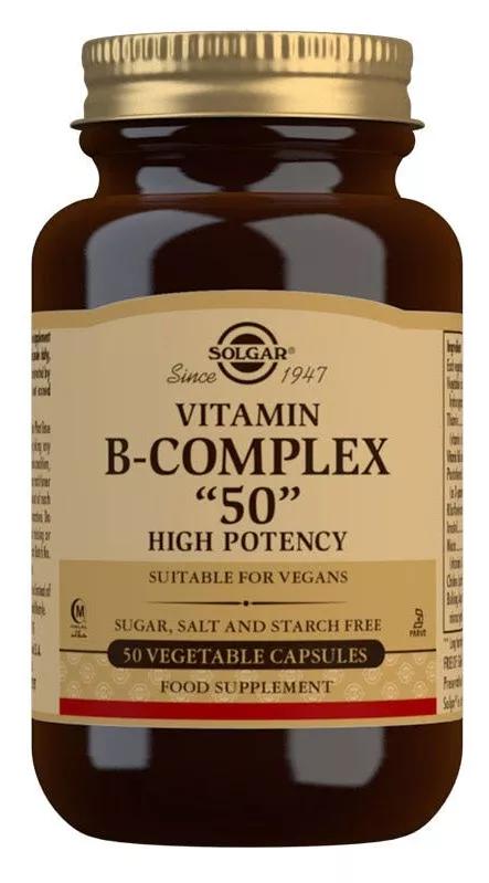 Solgar B-Complex "50" 50 Cápsulas Vegetais