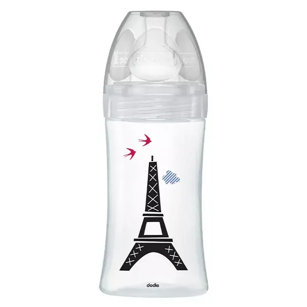 Dodie Sensation Baby Glass Bottle + Paris  Flow 2 270ml