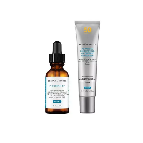 Skinceuticals Routine Anti-Taches Phloretin CF 30ml & Advanced Brightening UV Defense SPF50 40ml