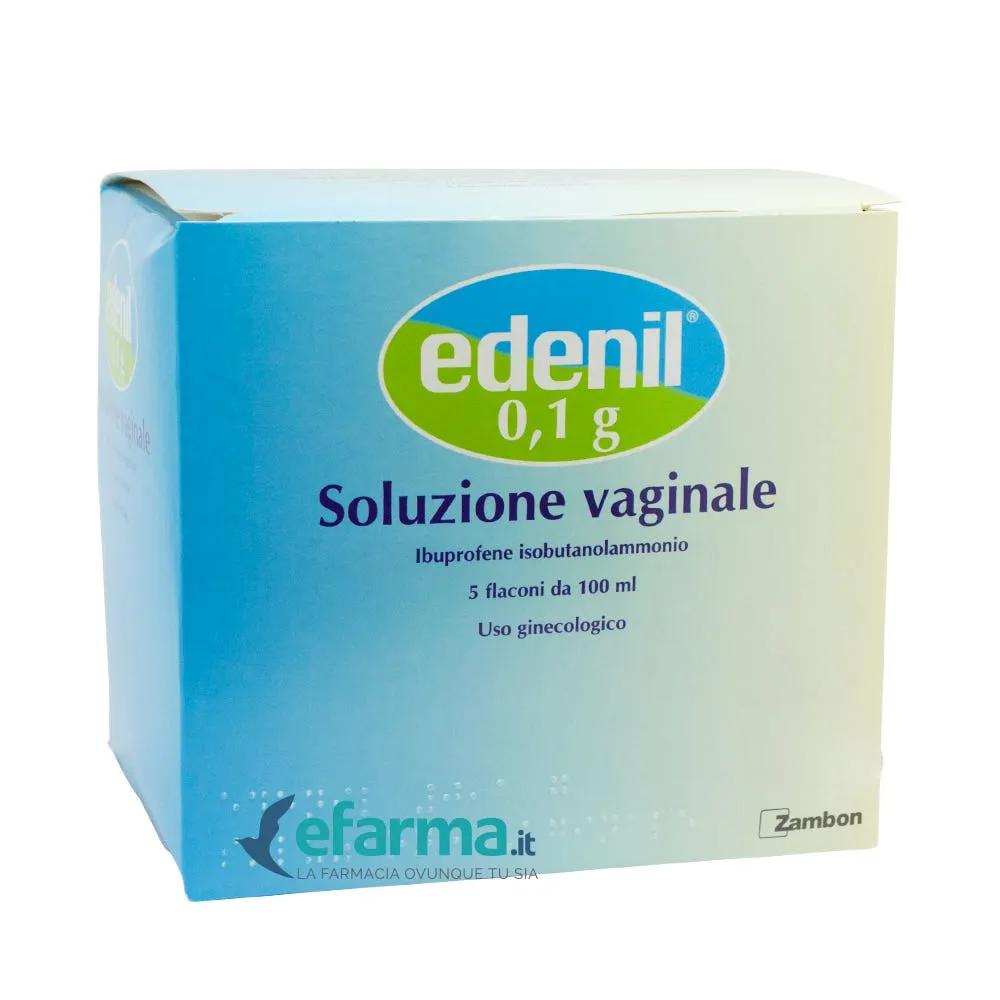 Edenil Soluzione Vaginale 0,1 gr Ibuprofene 5 Flaconi 100 ml