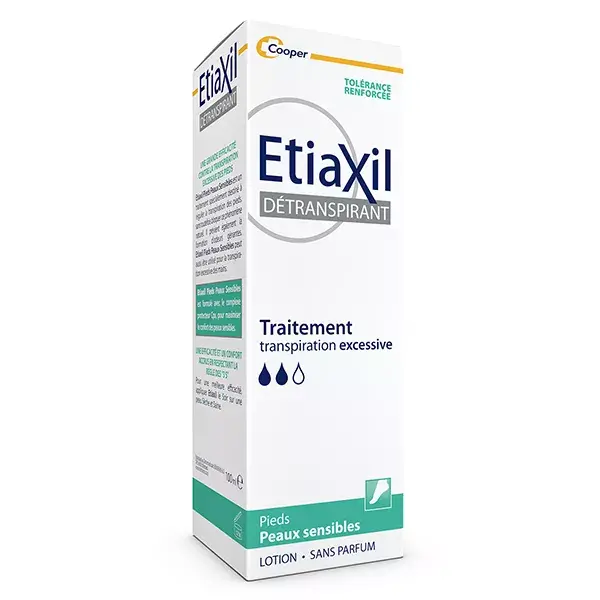 ETIAXIL Déodorant Détranspirant Transpiration Excessive SENSITIVE Pieds 15ml