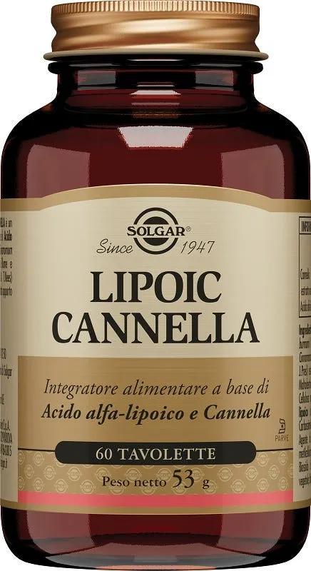 Solgar Lipoic Cannella Integratore Antiossidante Digestivo 60 Tavolette