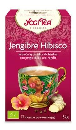 Yogi Tea Hibisco y Jengibre 17 uds