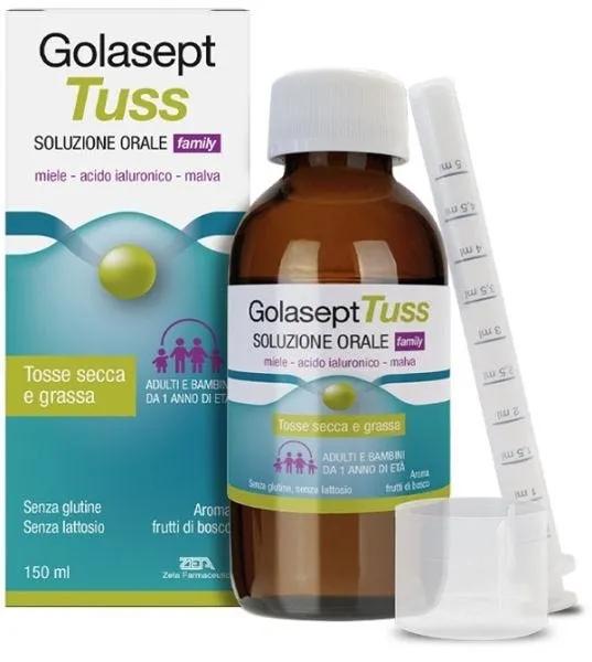 Golasept Tuss Family Soluzione Orale Sciroppo Per Tosse Secca e Grassa 150 ml