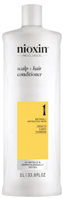 Nioxin 1 Natuurlijke haarconditioner Milde verzwakking 1000 ml