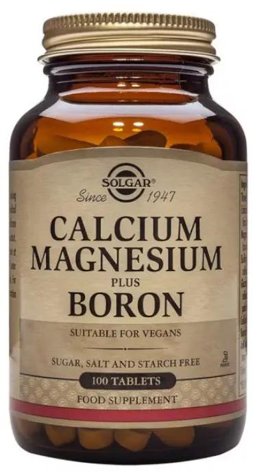 Solgar Calcium/Magnesium Plus Borium 100 tabletten