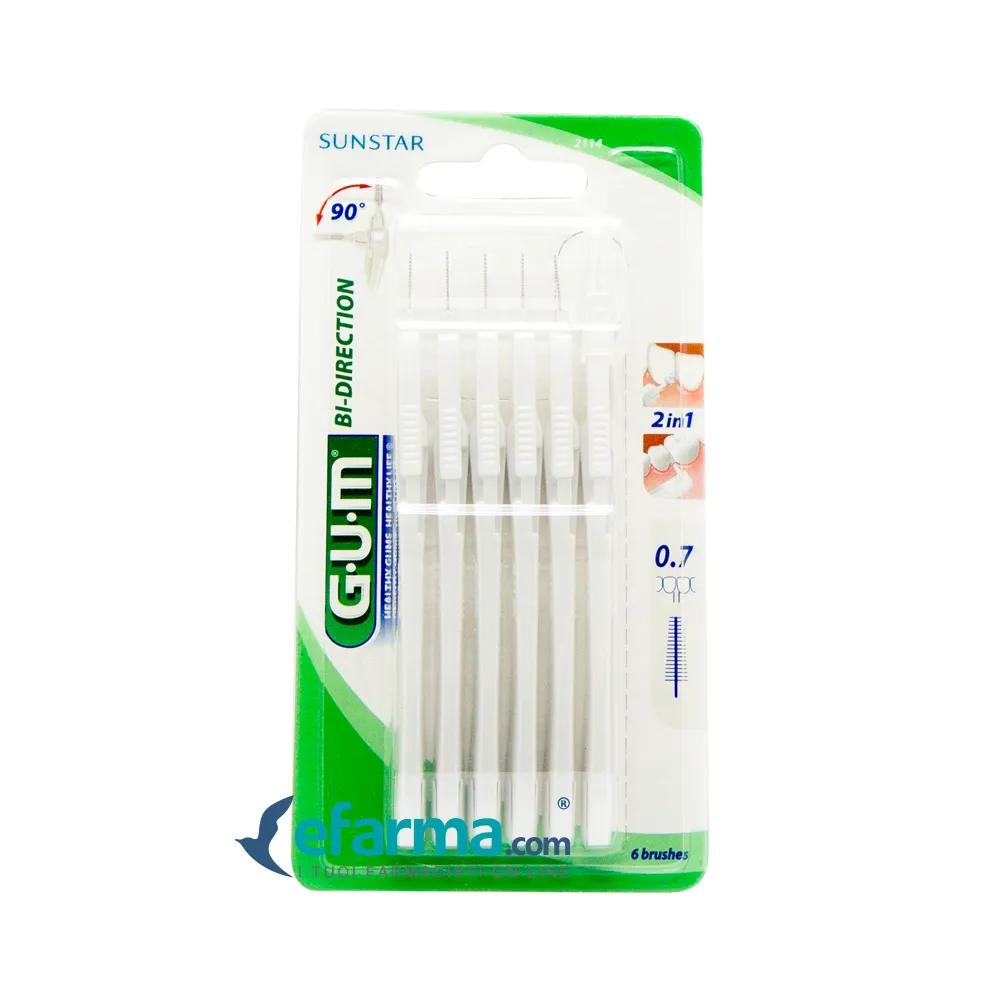 Gum Bidirection Scovolini Interdentali 2114 0,7 mm 6 pezzi