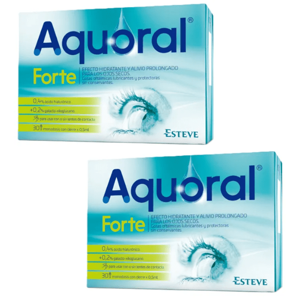 Buy Aquoral Forte Lubricant Eye Drops 2x30 Single Dose | Atida