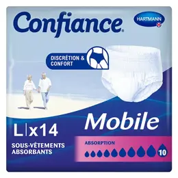 Hartmann Confiance Mobile Absorption 10 Gouttes Taille L 14 sous-vêtements