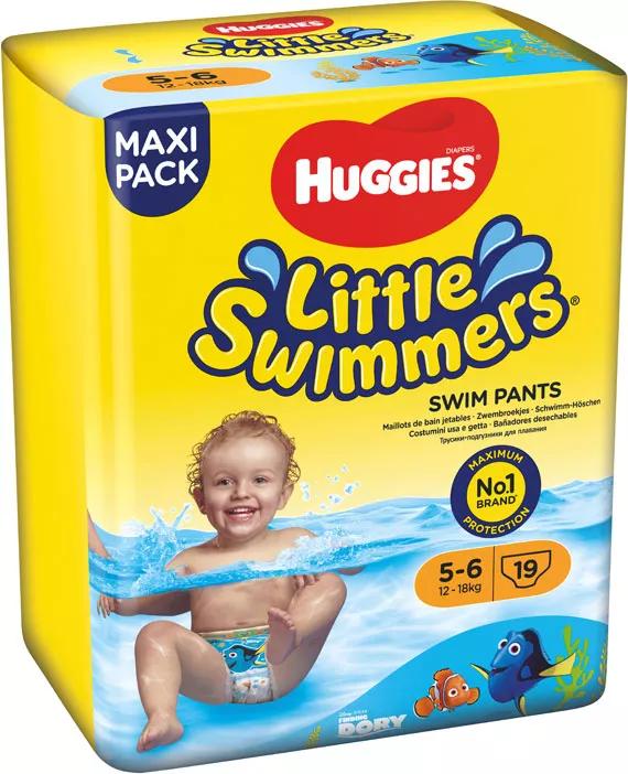 Huggies Pañales Little Swimmers Talla 5-6 12-18 Kg 19 uds