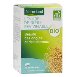 Naturland Levure de Bière Revivifiable Bio 75 Végécaps