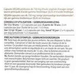 Pranarom Huile Végétale Onagre 60 capsules