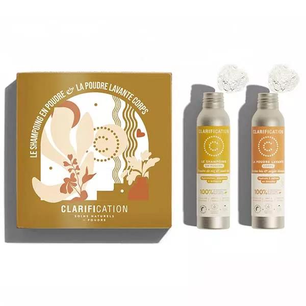 Set Clarification Polvos lavantes naturales Duo Organic - Cuerpo y cabello - 40g