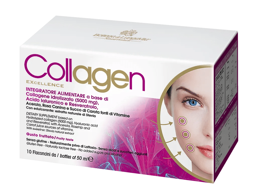 Bottega di LungaVita Vita-Age Excellence Collagen Integratore Drink a Base di Collagene 500 ml