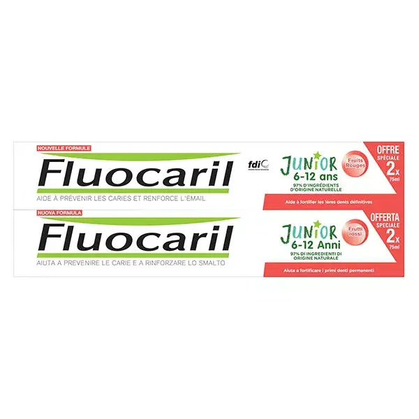 Fluocaril Dentifricio Junior 7-12 Anni 2 x 50 ml