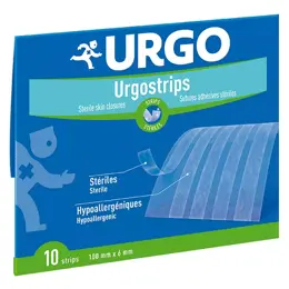 Urgo Médical UrgoStrips Suture Adhésive Stérile 10cm x 6mm 10 bandelettes