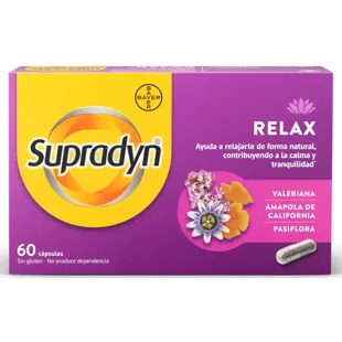 Supradyn Relax, Calm and Tranquility with Passionflower and Valerian 60 Capsules