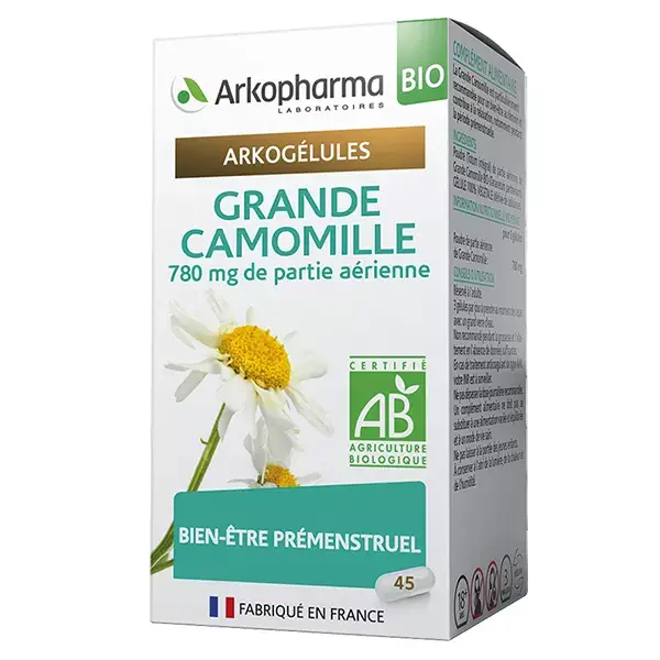 Arkopharma Arkogélules Grande Camomille Bio 45 Gélules
