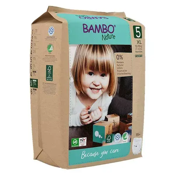 Bambo Nature Diaper Size 5 12-18kg 22 units