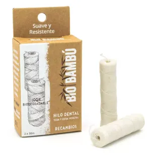 BioBambú Zahnseide Nachfüllpackungen 2 Einheiten